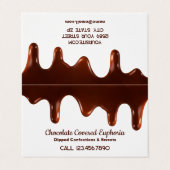 🍬 Chocolatier Visitekaartjes (Buitenkant ongevouwen)