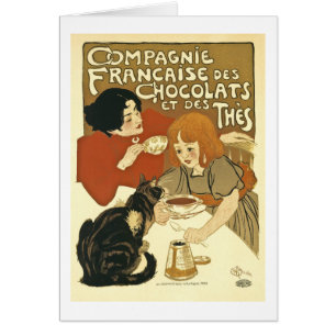 Chocolats - annonce française vintage