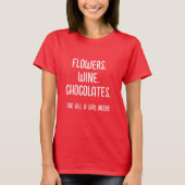CHOCOLATS DE VIN FLEURS GALENTINE DESIGN TSHIRT (Devant)