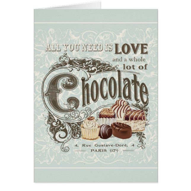 chocolats français vintages modernes (Devant)