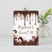 Chocolaty Drips Chocolade Party Verjaardag Kaart (Staand voorkant)