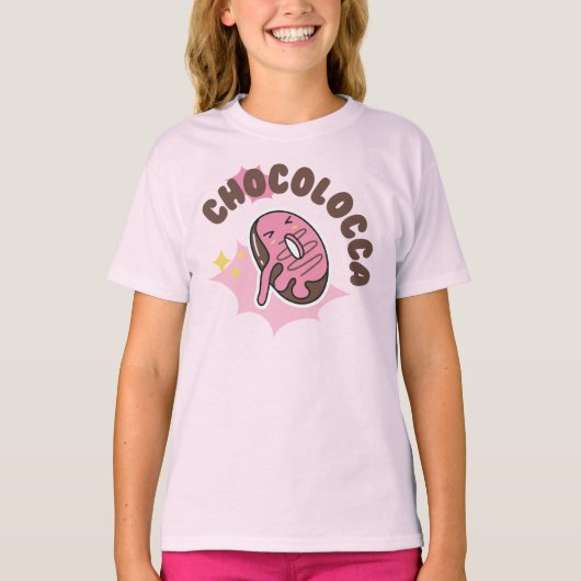 chocolocca ( gek voor chocolade met donuts ) t-shirt (Voorkant)