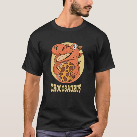 Chocosaurus Choco Lover Dinosaur Chocolate Eater T-shirt (Voorkant)