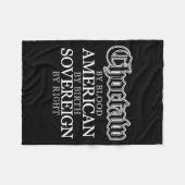 Choctaw Native American Indian  Fleece Deken (Voorkant (Horizontaal))