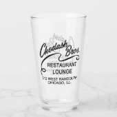 Chodash Bros. Restaurant, Chicago, Verenigde State Glas (Achterkant)