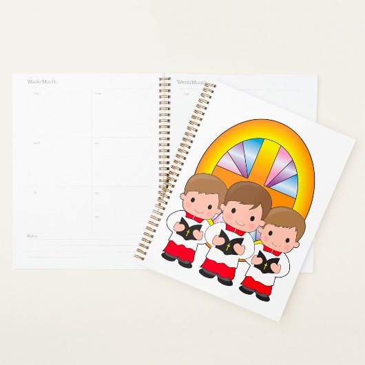 Choir Boys chantant dans l'église