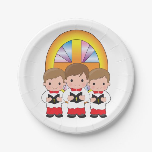 Choir Boys Papieren Bordje (Voorkant)