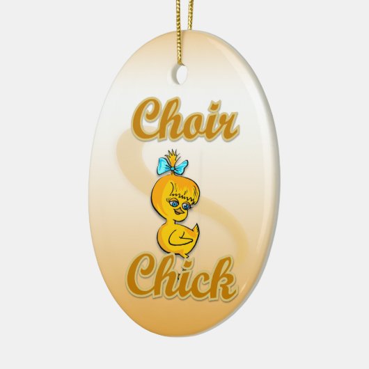 Choir Chick Keramisch Ornament (Links)