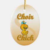 Choir Chick Keramisch Ornament (Voorkant)