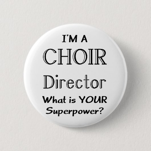 Choir directeur ronde button 5,7 cm (Voorkant)
