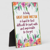 Choir Director Chorus lerares Appreciation Gift Fotoplaat (Zijkant)