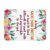 Choir Director Chorus lerares Appreciation Gift Magneet (Horizontaal)