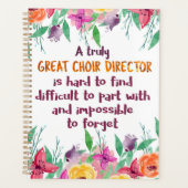 Choir Director Chorus lerares Appreciation Gift Planner (Voorkant)