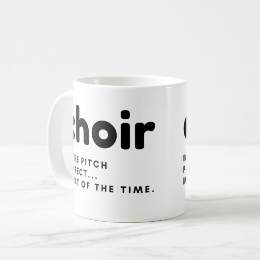 Choir Funny Gift Mug - costumé (Devant gauche)