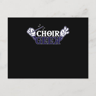 Choir Geek Chorus Choral Music Conductor Gift Briefkaart