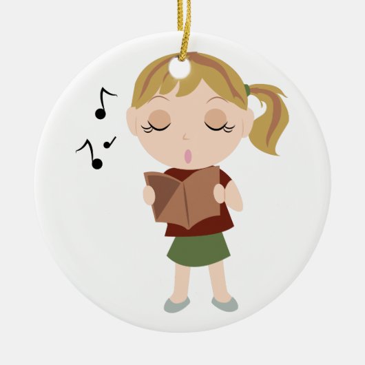 Choir Girl Keramisch Ornament (Voorkant)