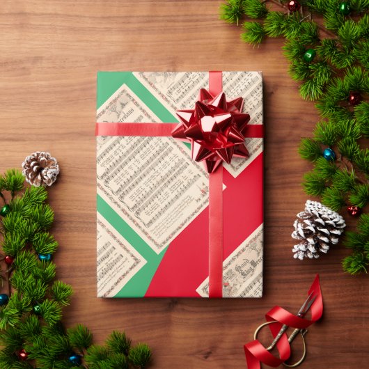 choir hymns  sqrbll Kerstmis Cadeaupapier (Feestdagen Geschenken)