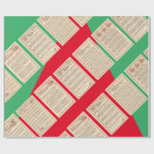 choir hymns  sqrbll Kerstmis Cadeaupapier (Vlak)