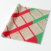 choir hymns  sqrbll Kerstmis Cadeaupapier (Uitgerold)