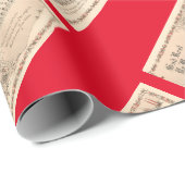 choir hymns  sqrbll Kerstmis Cadeaupapier (Rol Hoek)