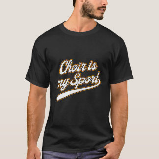 Choir is mijn sport die de muzikant zingt met de z t-shirt