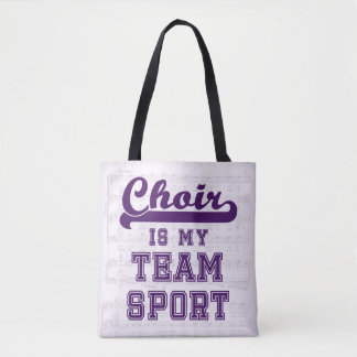 Choir is mijn teamsport tote bag