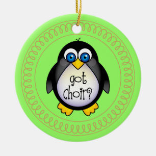 Choir Music Penguin Ornament Gift