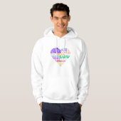 Choir of the Earth Word Cloud Colour Hoodie (Voorkant volledig)