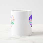 Choir of the Earth Word Cloud Extra Grote Beker (Voorkant)