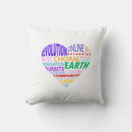 Choir of the Earth Word Cloud Kussen