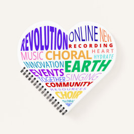 Choir of the Earth Word Cloud Notitieboek