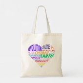 Choir of the Earth Word Cloud Tote Bag (Achterkant)