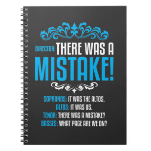 Choir Singer Musical Director Soprano Alto Notitieboek