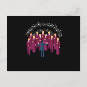 Choir Singing Choral Music Chorus Conductor Gift Briefkaart
