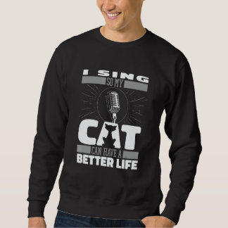 Choirmaster Cat Singing   Singer Choir Director Trui