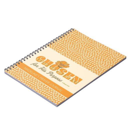 Choisi 1 Pierre 2:9 Retro Prayer Journal (Côté gauche)