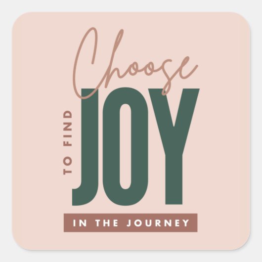 Choisir de trouver Joy Typography Sticker (Devant)