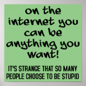 Choisir d'être stupide et drôle affiche (Devant)