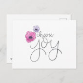 Choisir la carte postale Joy (Devant / Derrière)