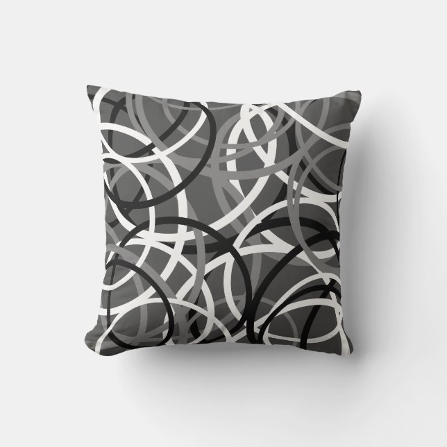 Choisir La Couleur Multi Cercle Motif Coussin 1 (Recto)