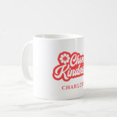 Choisir la gentillesse- nom rétro Mug (Devant gauche)
