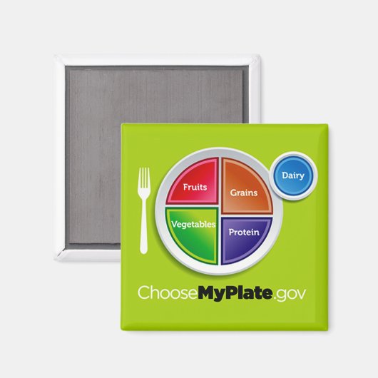 Choisir mon aimant d'assiette (vert) (Recto/Verso)