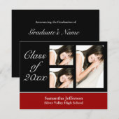 Choisir n'importe quelle invitation de graduation (Devant / Derrière)
