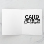 CHOISIR NOSE FUNNY JOKE CARTES D'ANNIVERSAIRE (Intérieur)