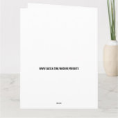 CHOISIR NOSE FUNNY JOKE CARTES D'ANNIVERSAIRE (Dos)