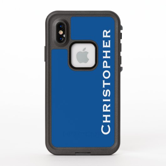 Choisir un Coque bleu libre pour iPhone couleur (Dos)