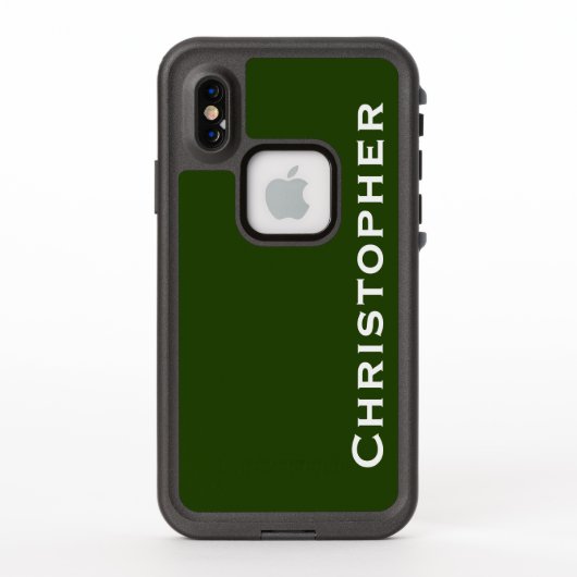 Choisir un Coque vert pour iPhone couleur résistan (Dos)