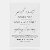 Choisir Un Siège De Chaque Côté Mariage (Recto)