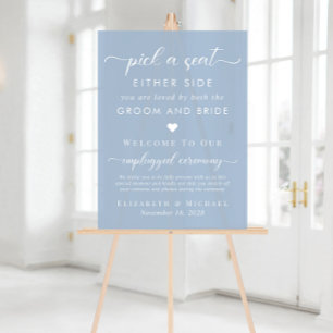 Choisir Un Siège De Chaque Côté Mariage Bleu Dusty