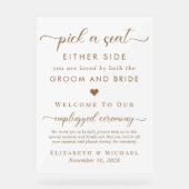 Choisir Un Siège De Chaque Côté Mariage Siège Blan (Recto)